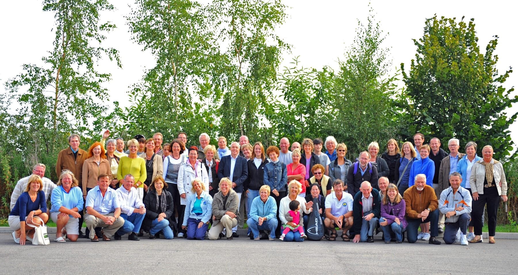 Gruppenfoto der Tennisfreundschaft 2009
