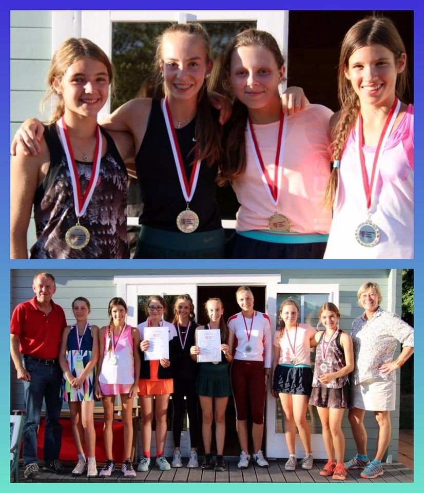 Collage Hess. Mannschaftsmeister U14